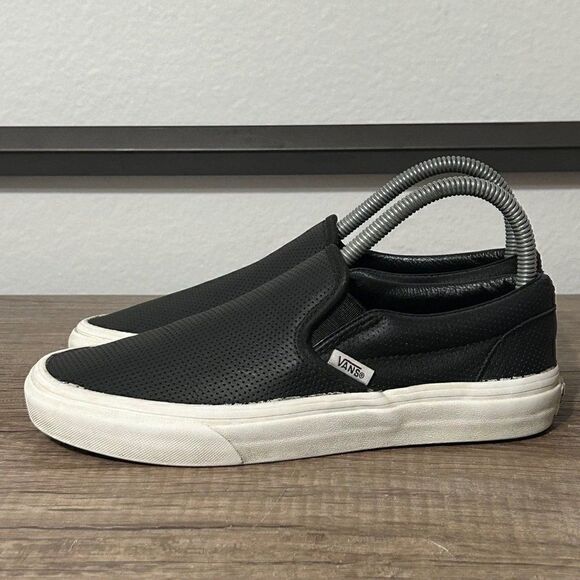Vans Shoes - Vans Asher Perforated Leather Women’s Shoes size 6.5 Black